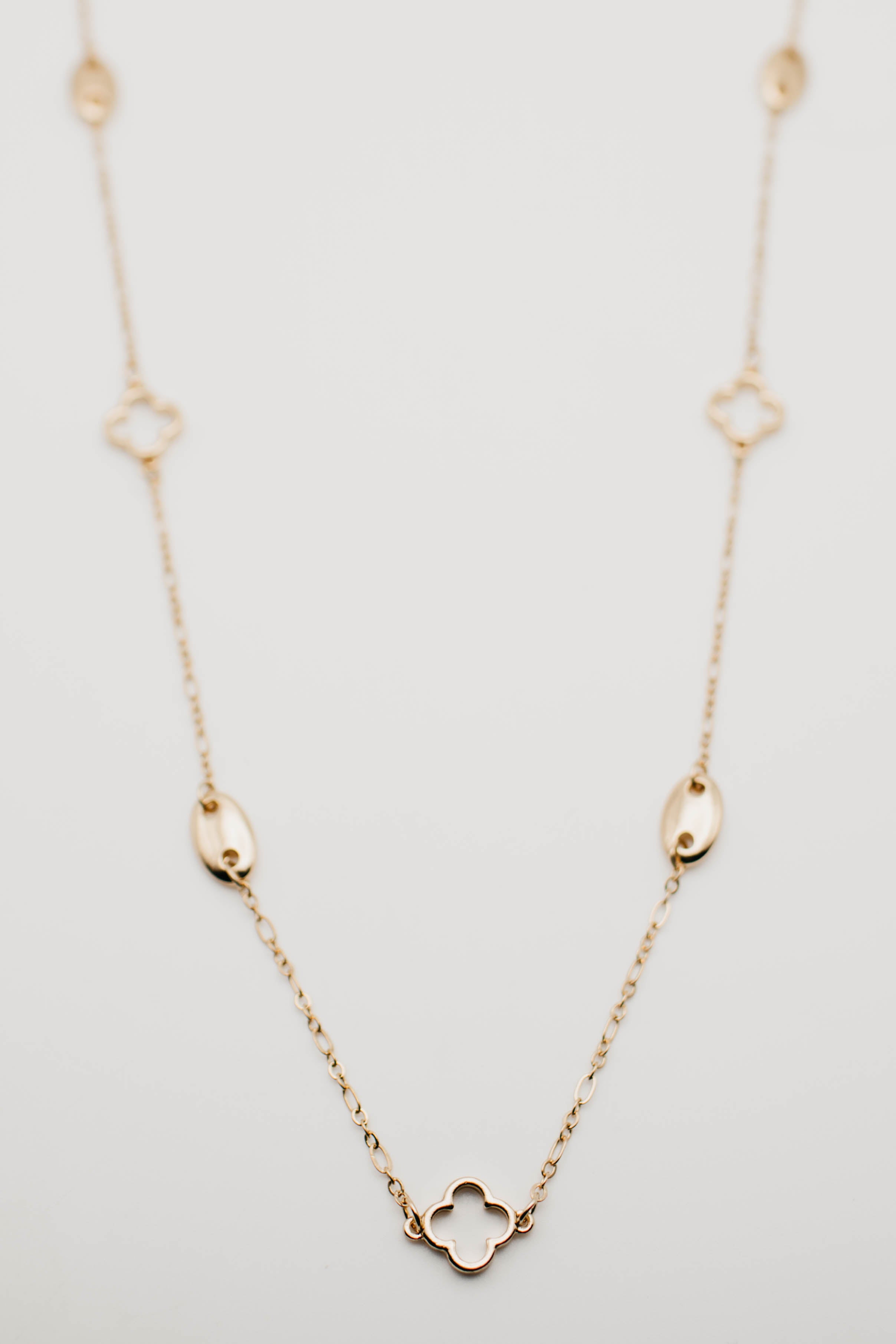 The Francey Longline Clover Necklace