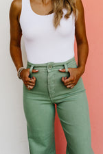 The Luciano Straight Wide Leg Denim Pants