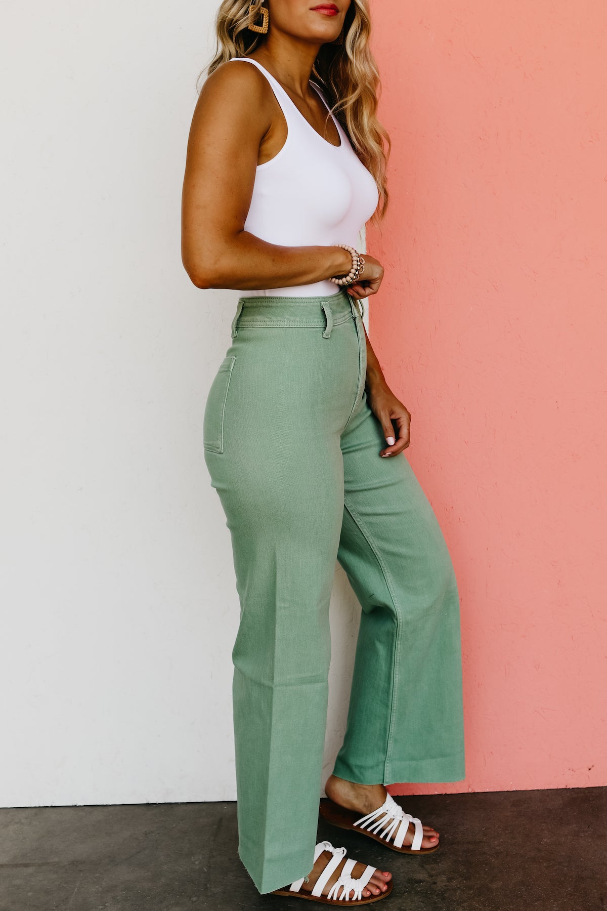 The Luciano Straight Wide Leg Denim Pants FINAL SALE