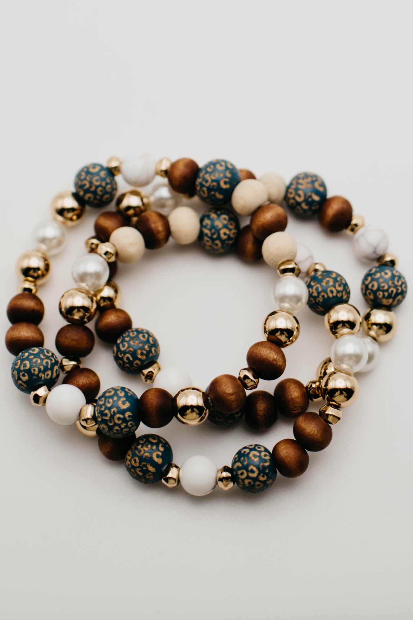 The Evan Leopard Bracelet Set