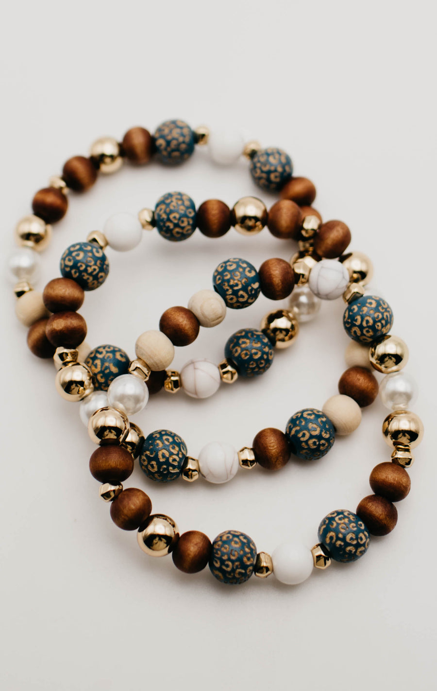 The Evan Leopard Bracelet Set
