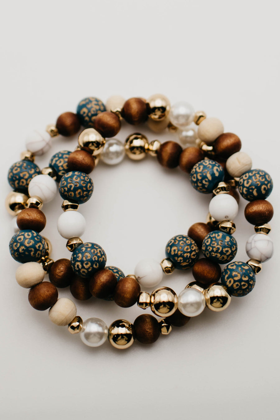 The Evan Leopard Bracelet Set