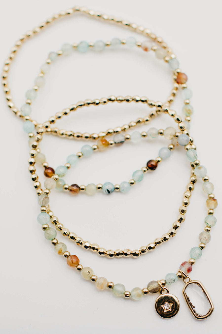 The Mckenna Charm Stretch Bracelet Set