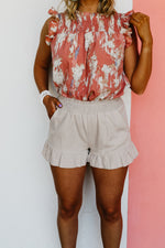 The Wishlist MaryAnne Ruffle Hem Shorts - FINAL SALE