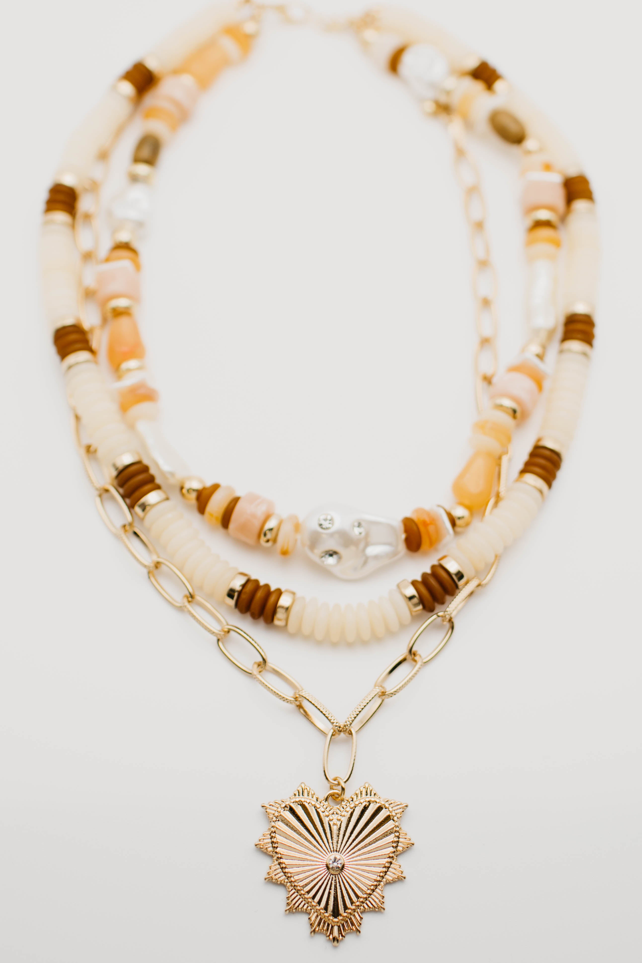 The Kennedy Chunky Vintage Heart Necklace