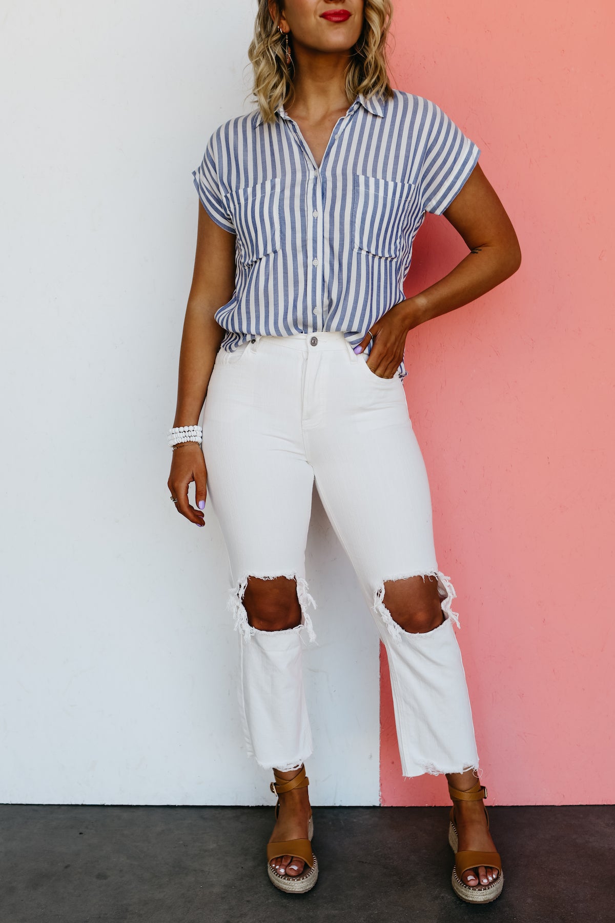 Kan Can Denim | 10" High Rise Straight Leg Jean - KC1709WT - FINAL SALE