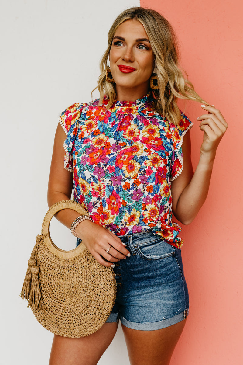 The Eliana Flutter Sleeve Top - FINAL SALE