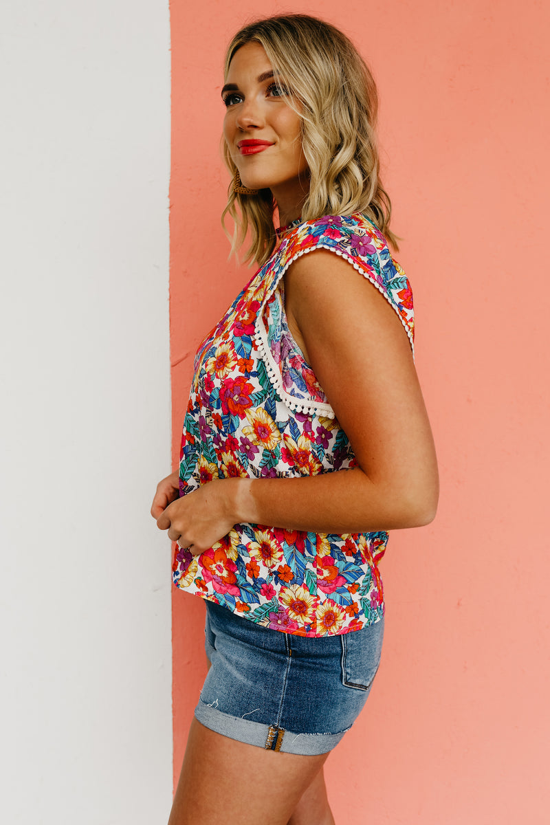 The Eliana Flutter Sleeve Top - FINAL SALE