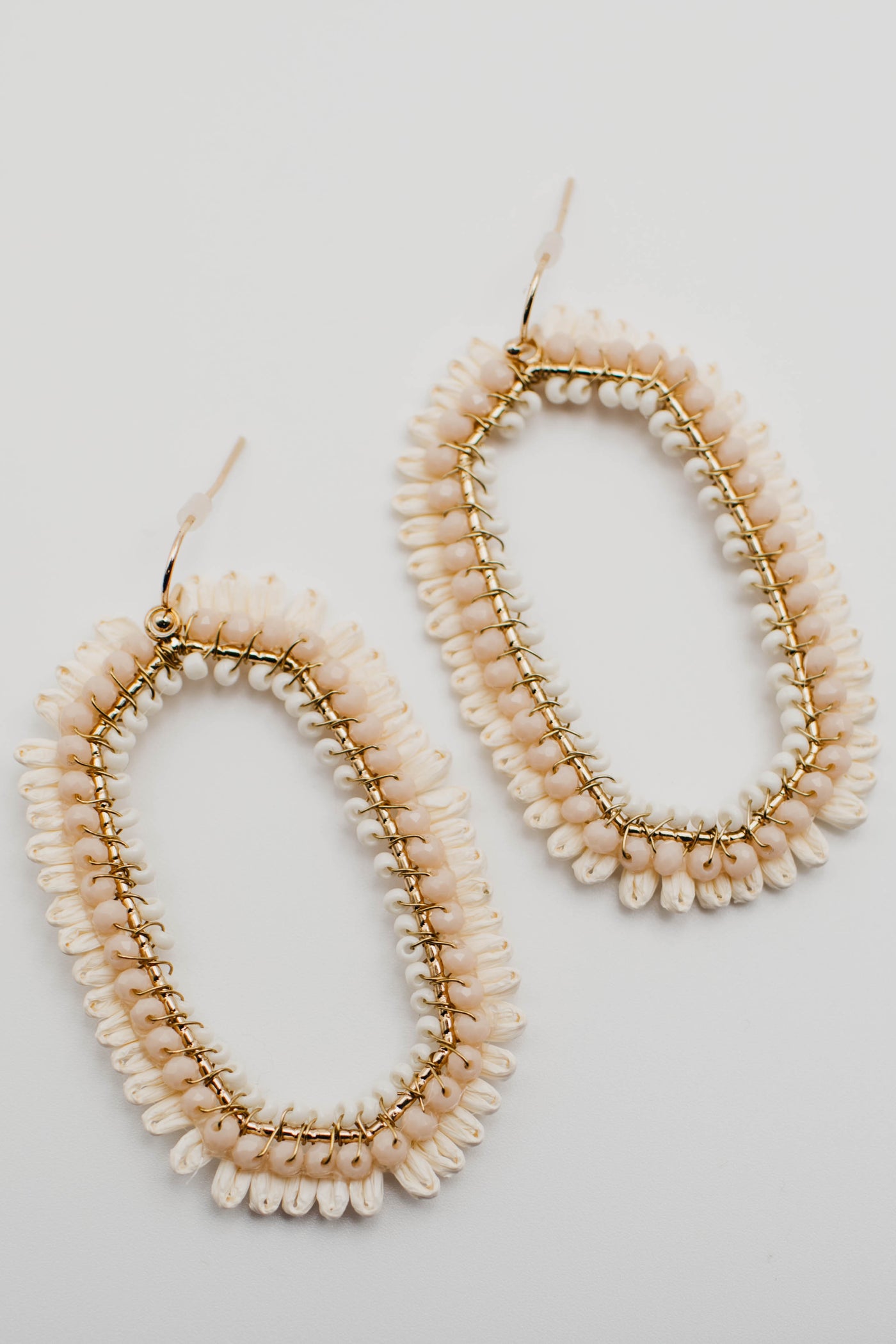 The Henrietta Raffia Oval Earring