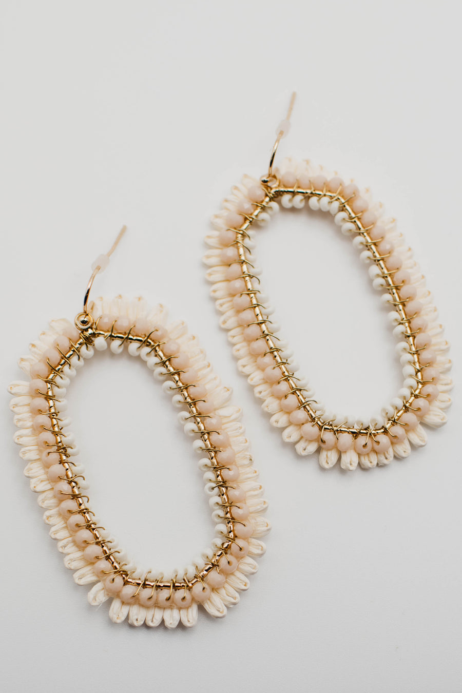 The Henrietta Raffia Oval Earring
