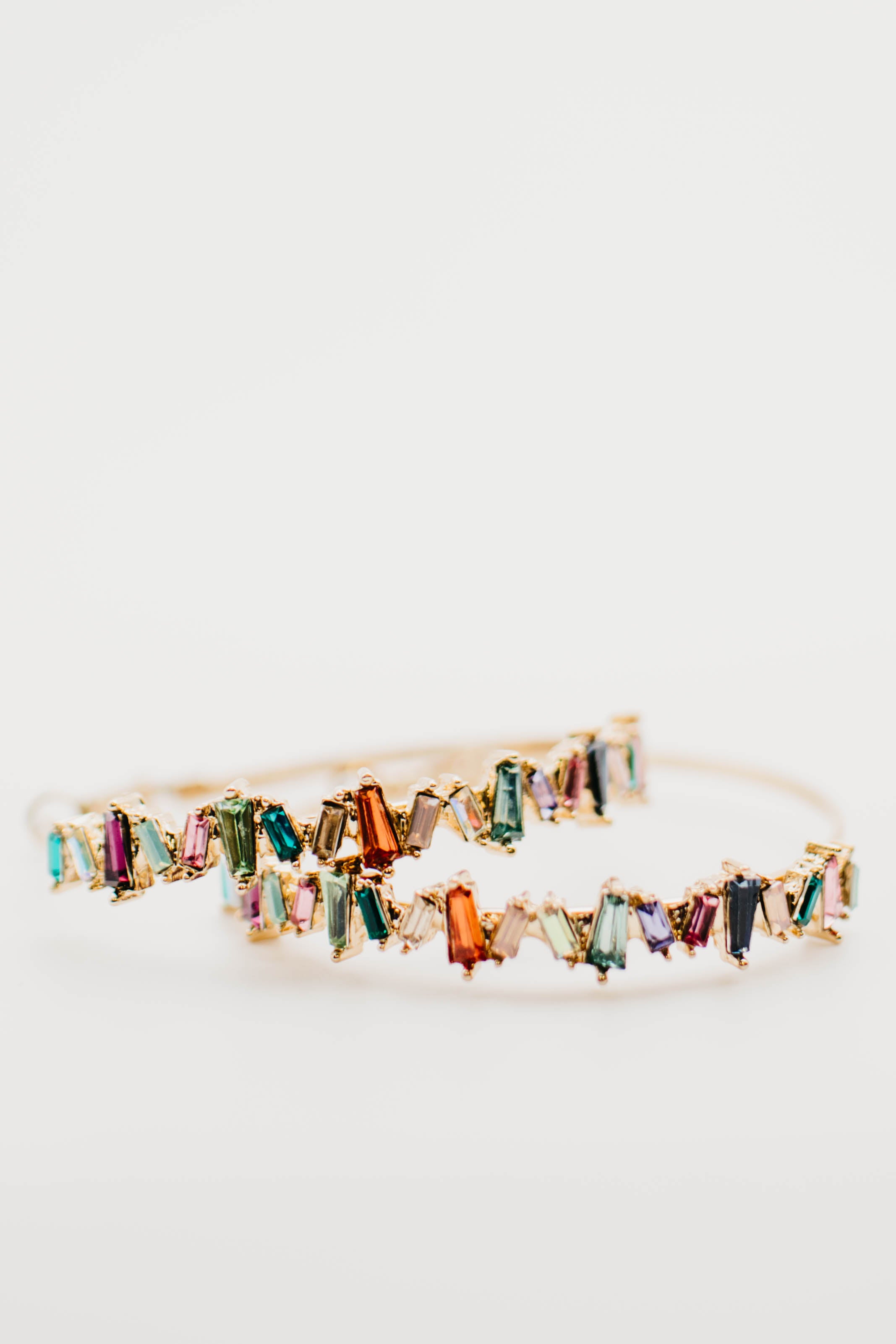 The Elijah Rhinestone Hoop Earring