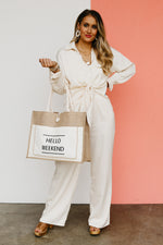 The Velma Stripe Front Tie Top