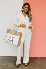 The Velma Stripe Front Tie Top