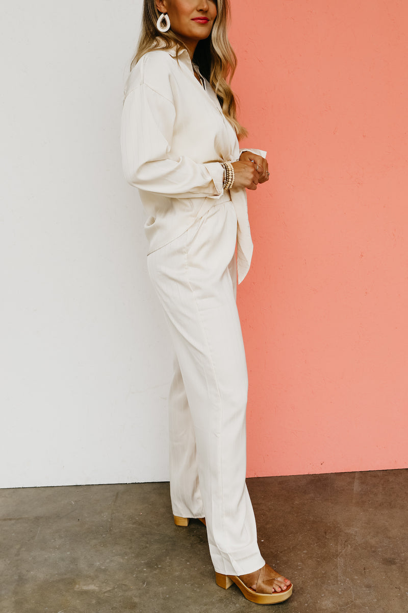 The Louise Stripe Wide Leg Pants