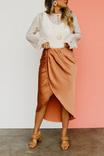 The Prissy Front Slit Midi Skirt
