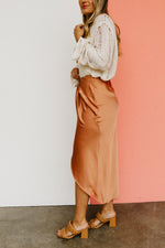 The Prissy Front Slit Midi Skirt