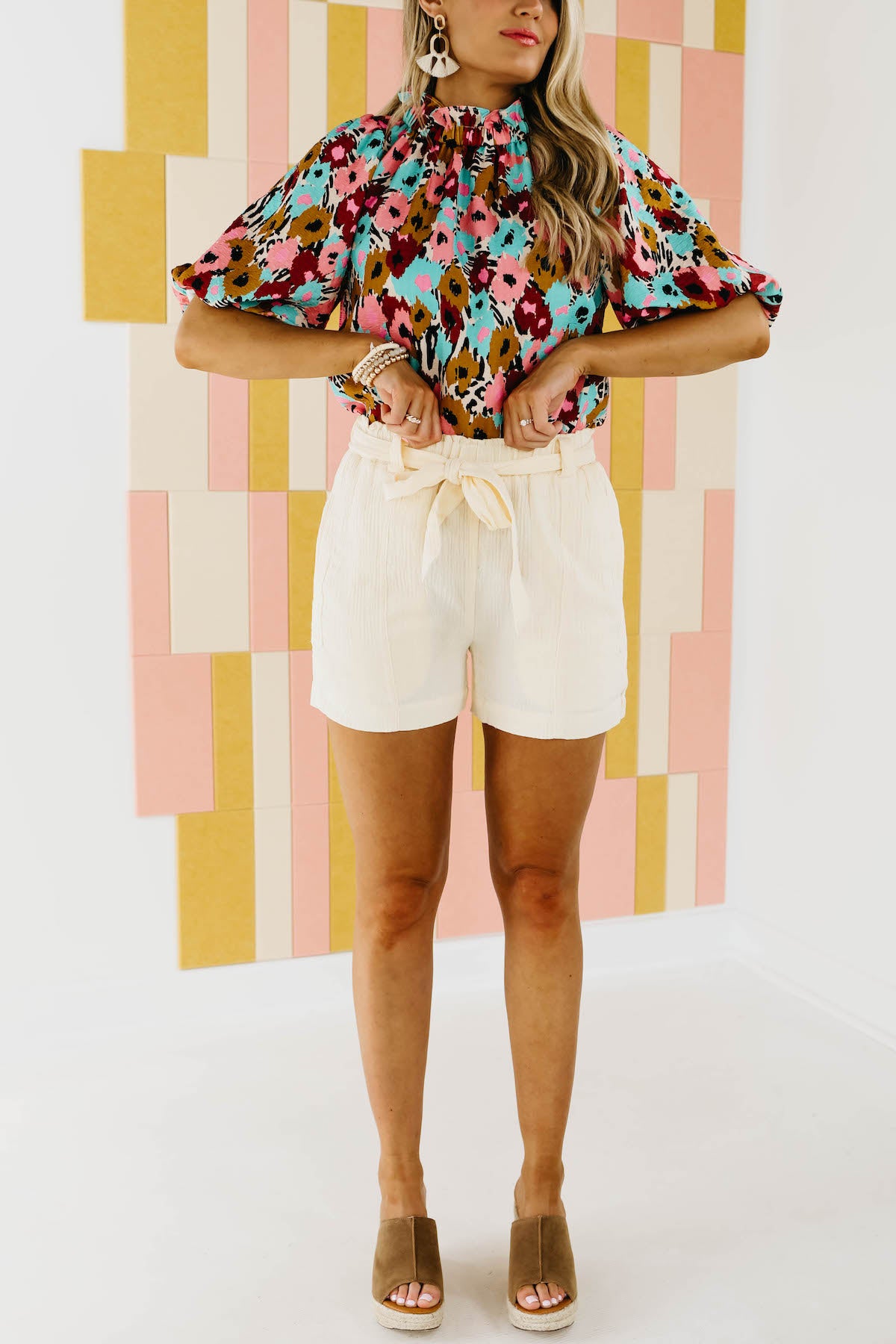 The Priscilla Paperbag Waist Shorts - FINAL SALE
