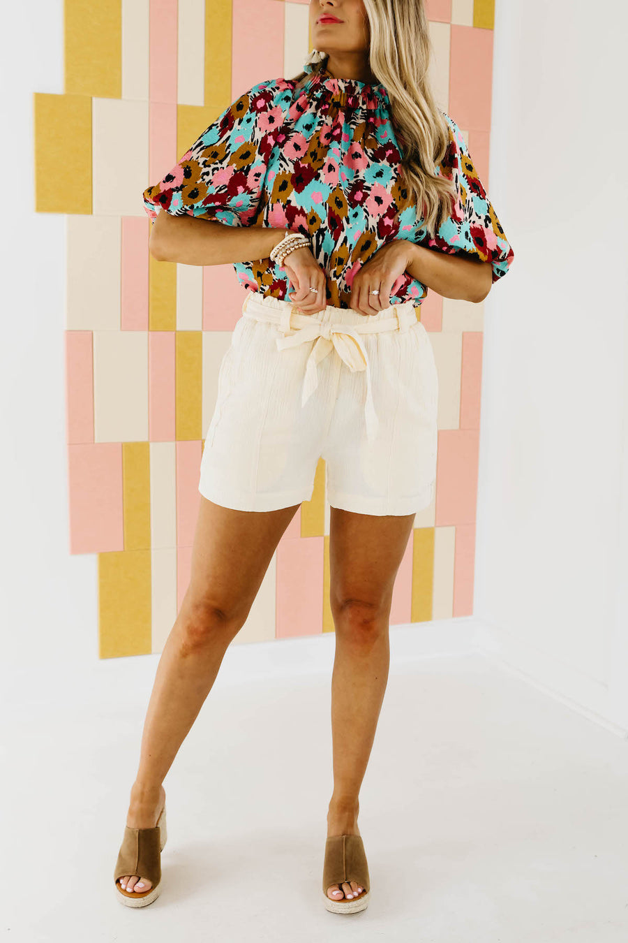 The Priscilla Paperbag Waist Shorts - FINAL SALE