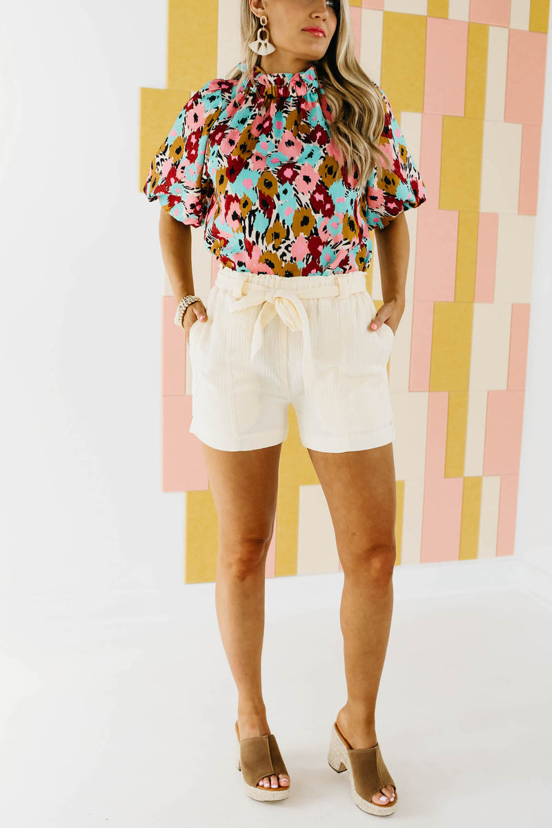 The Priscilla Paperbag Waist Shorts - FINAL SALE