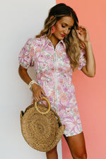 The Declan Twill Floral Mini Dress - FINAL SALE