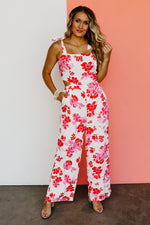 The Cai Cutout Floral Jumpsuit - FINAL SALE