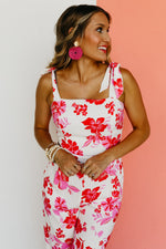 The Cai Cutout Floral Jumpsuit - FINAL SALE