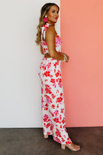 The Cai Cutout Floral Jumpsuit - FINAL SALE