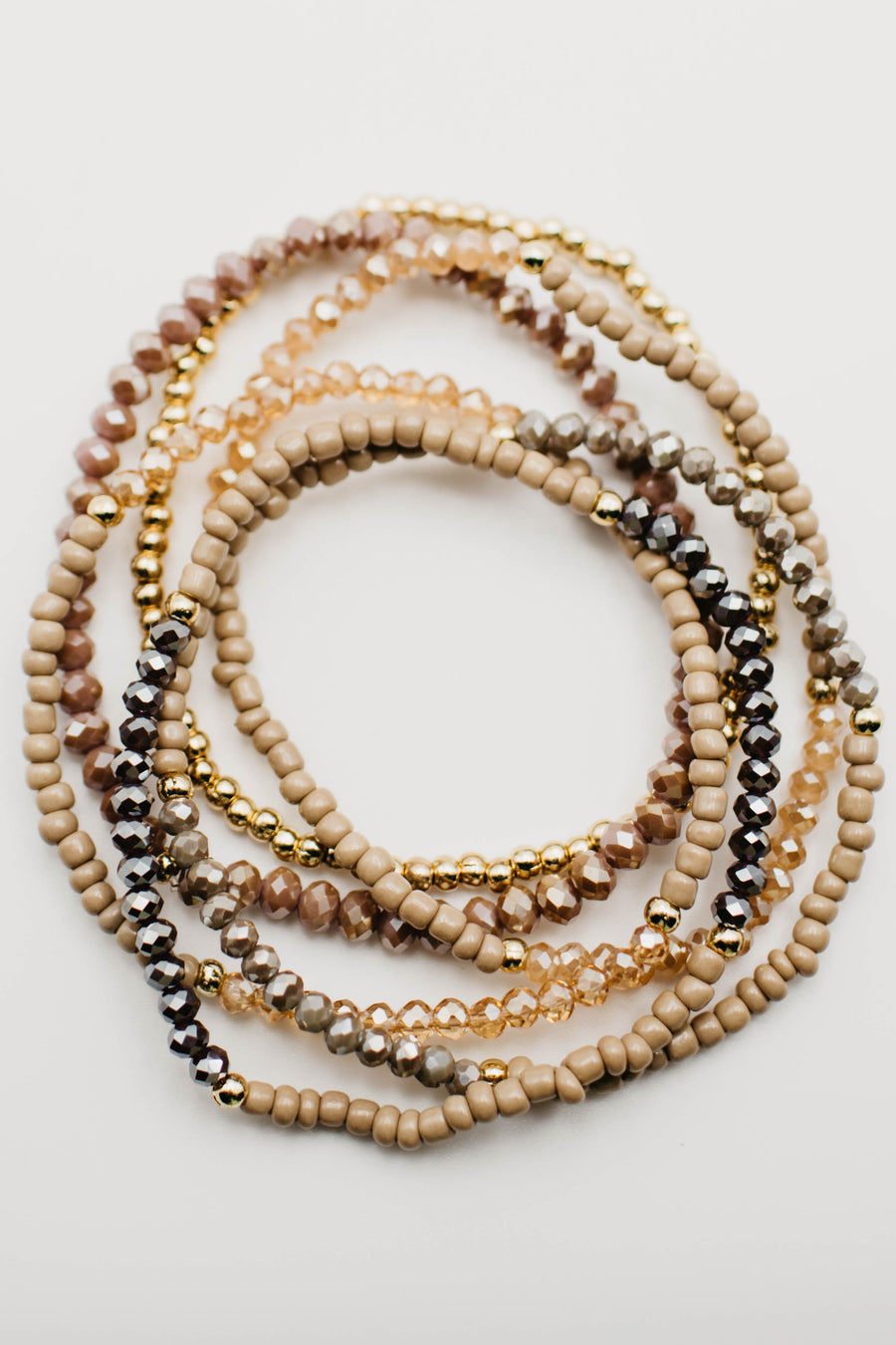 The Macey Mixed Beaded Bracelet Set