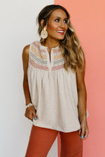 The Soren Smocked Embroidered Top