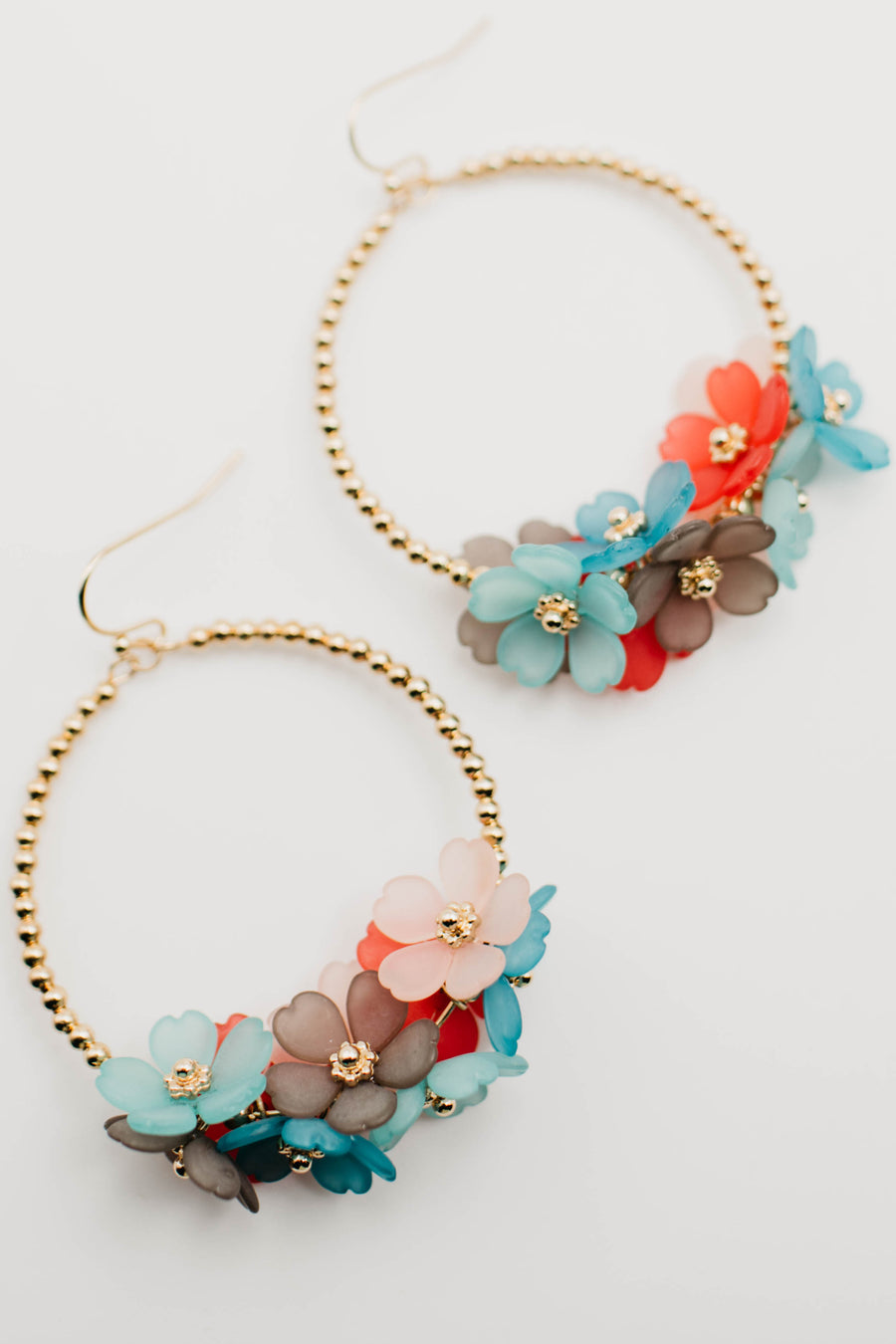 The Elley Floral Hoop Earring