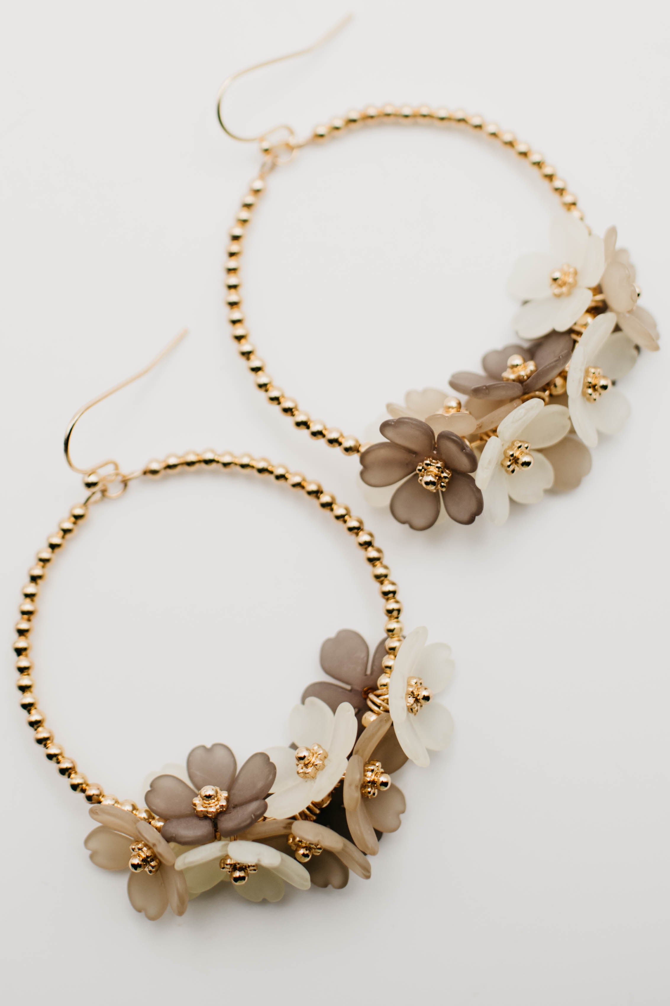 The Elley Floral Hoop Earring