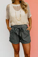 The Wishlist Zahra Paperbag Waist Shorts - FINAL SALE