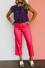 The Abby Mid Rise Wide Leg Pants - FINAL SALE