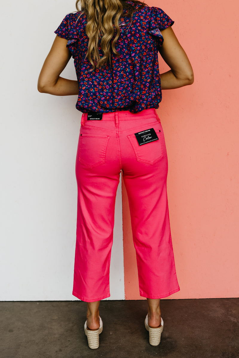 The Abby Mid Rise Wide Leg Pants - FINAL SALE