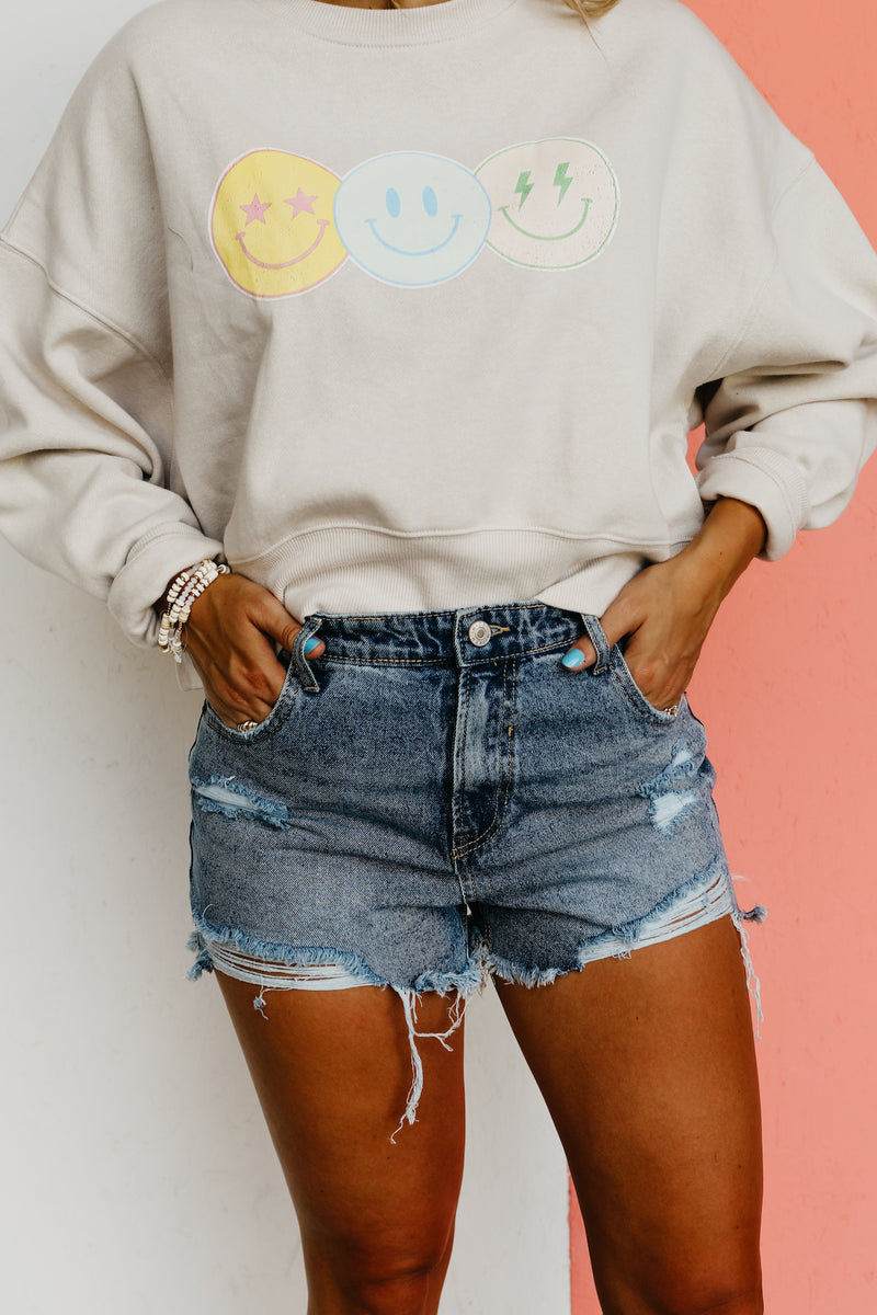 The Natalie Distressed Denim Shorts - FINAL SALE