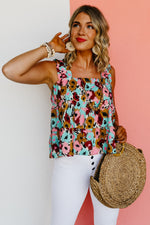 The Edith Mixed Print Tank Top - FINAL SALE