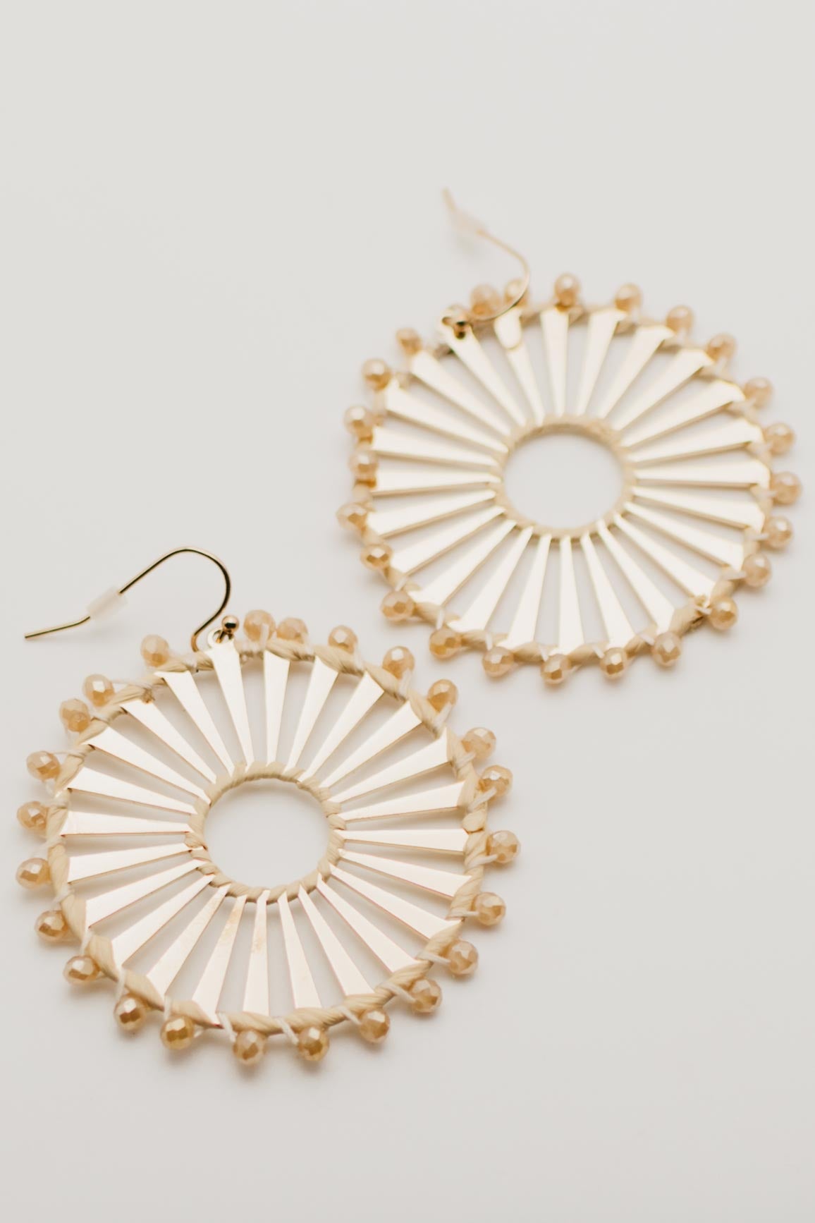 The Solar Ray Disk Earring