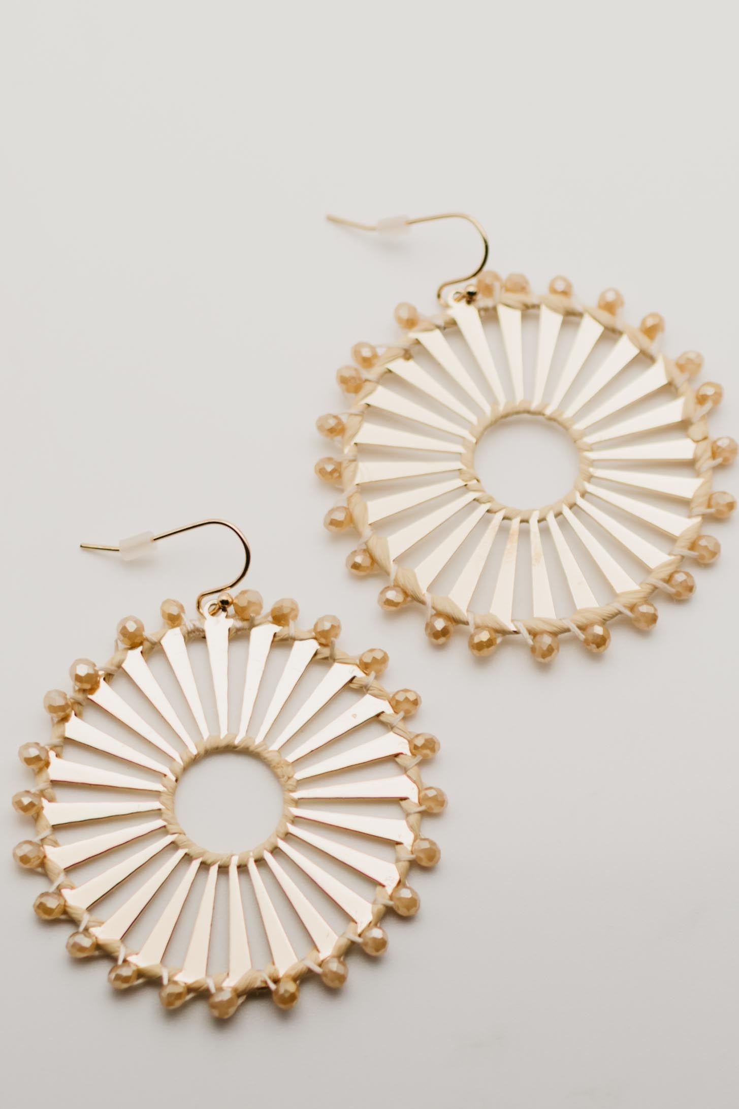 The Solar Ray Disk Earring