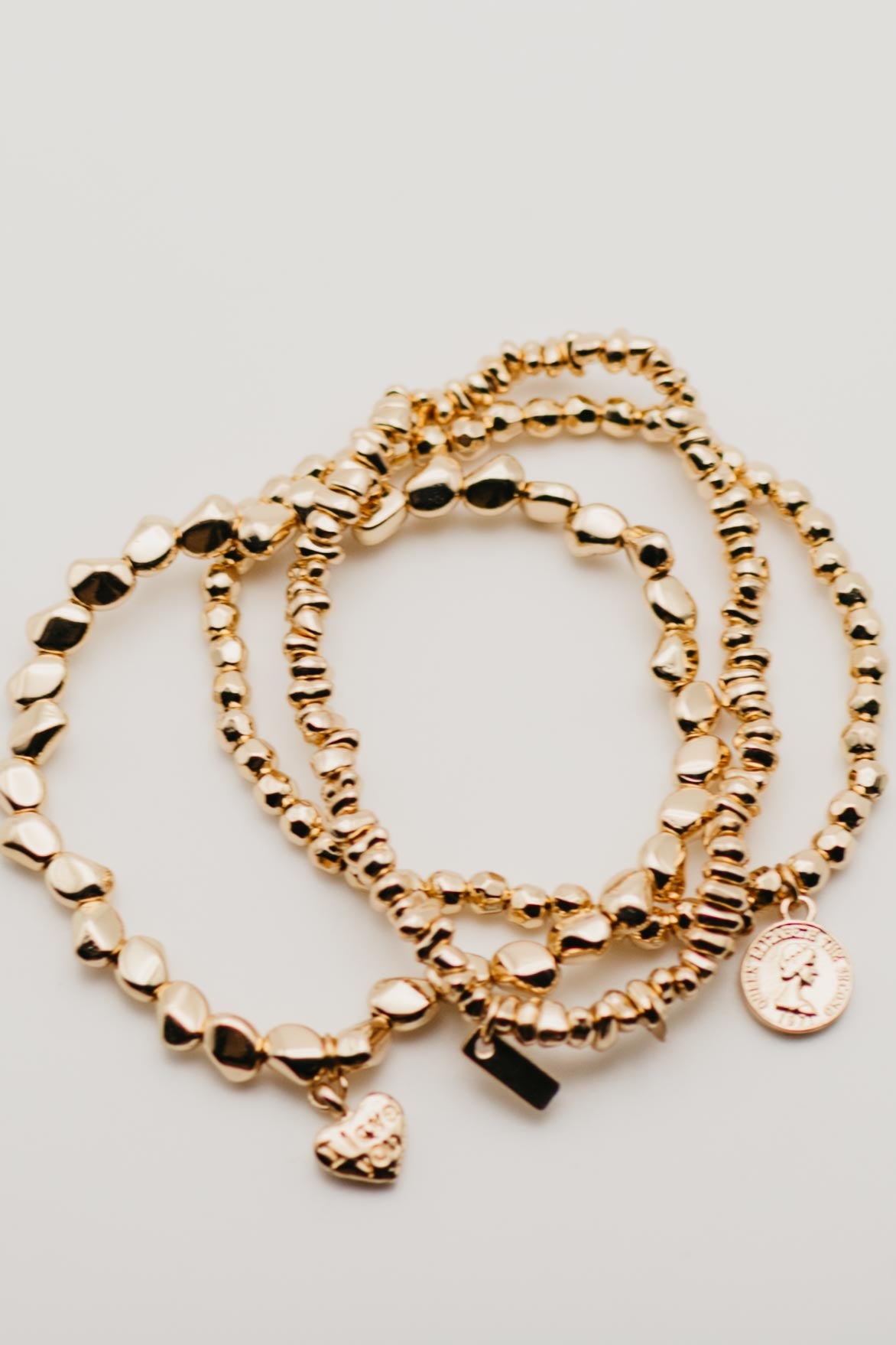 The Rylan Beaded Charm Bracelet Set