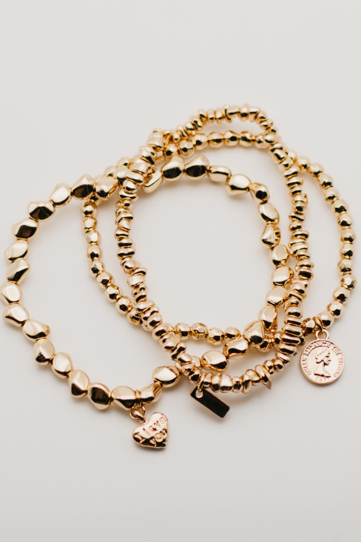 The Rylan Beaded Charm Bracelet Set