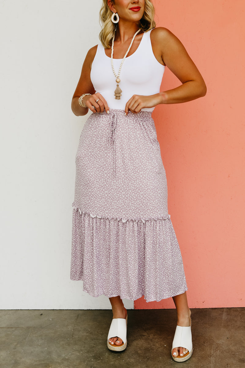The Haylee Tie Waist Floral Skirt - FINAL SALE