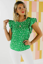 The Riya Flutter Sleeve Blouse - FINAL SALE