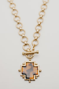 The Tessa Cross Toggle Necklace