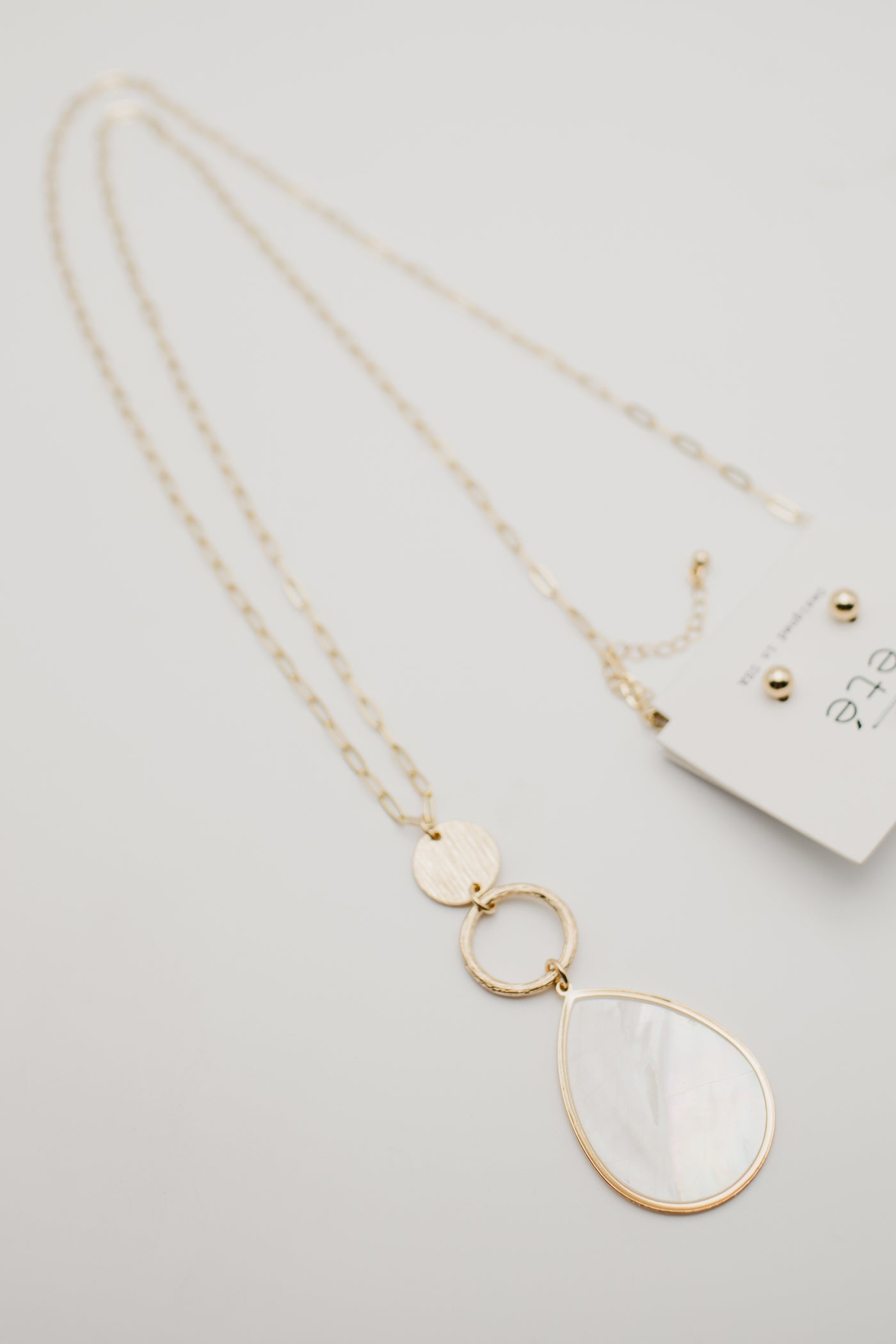 The Quinley Teardrop Longline Necklace