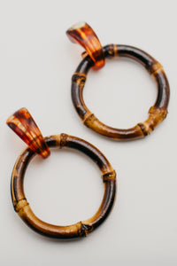 The Elysia Bamboo Hoop Earring