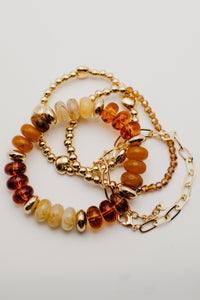 The Sammie Marble Bracelet Stack Set