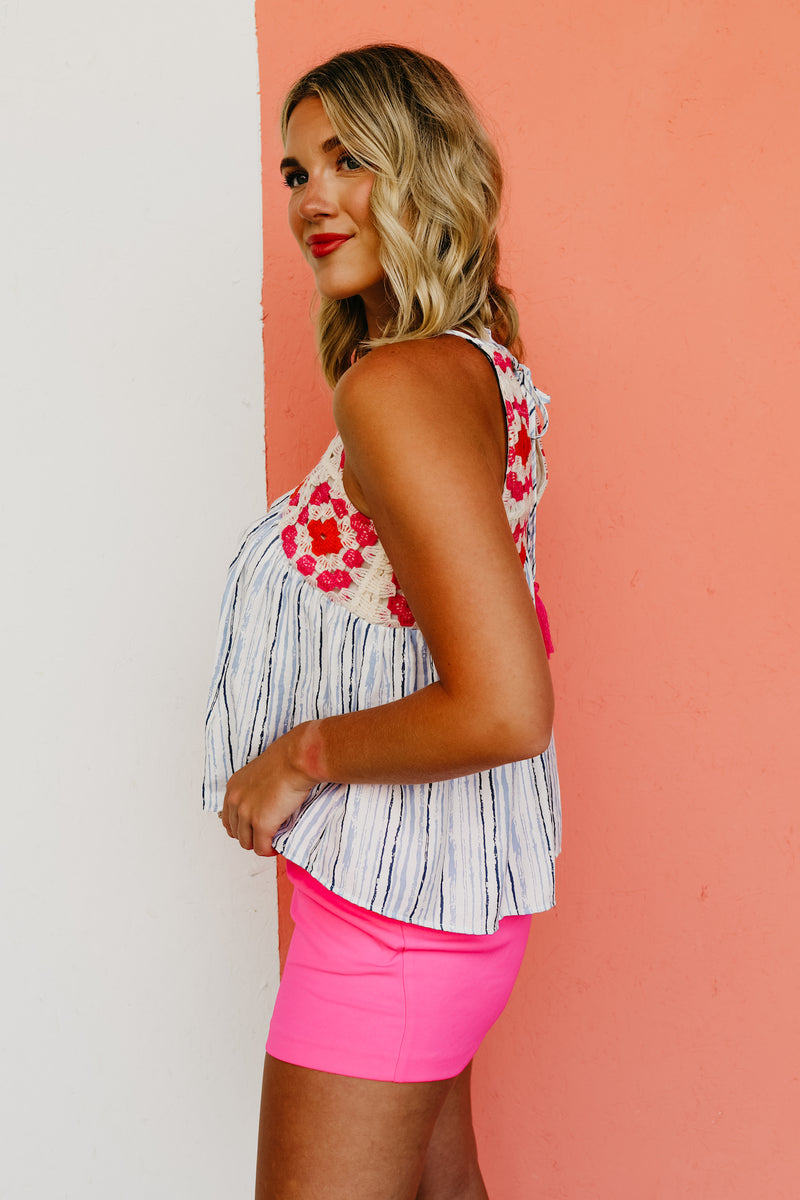 The Brock Halter Crochet Top - FINAL SALE