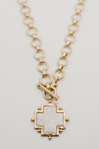The Tessa Cross Toggle Necklace