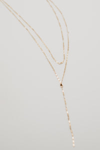 The Shannon Chain Link Layered Y Necklace Set
