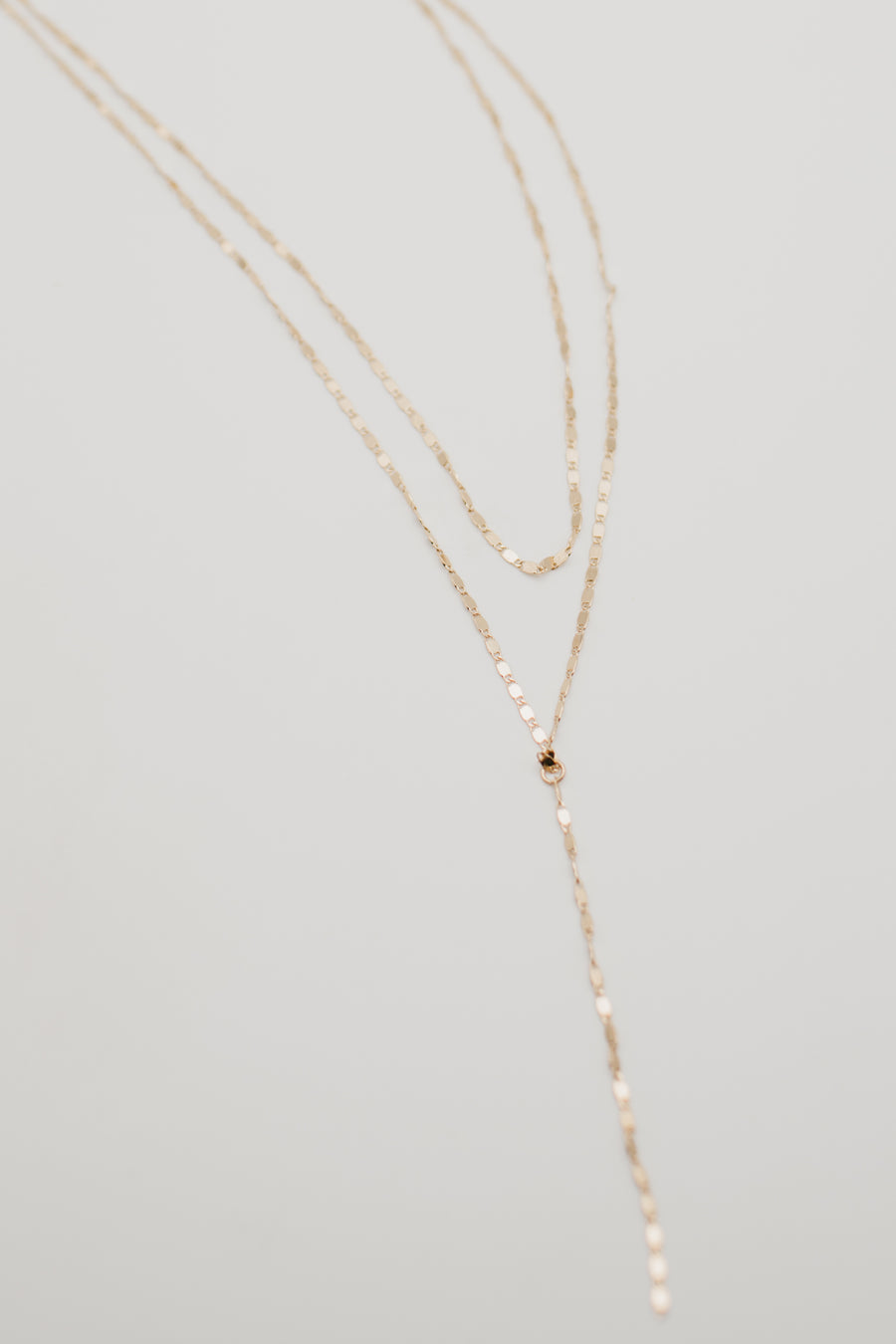 The Shannon Chain Link Layered Y Necklace Set